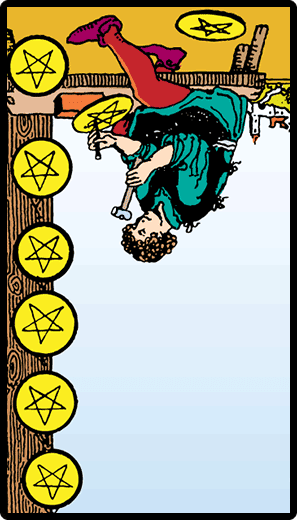 Eight of Pentacles (Reverse)