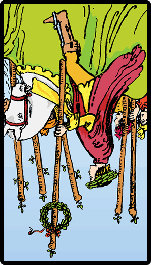 Six of Wands (Reverse)