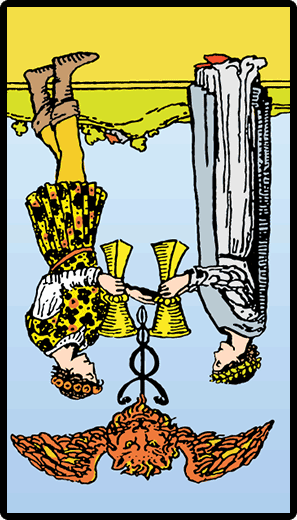 Two of Cups (Reverse)