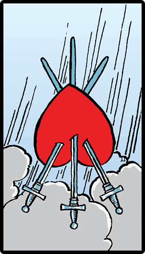 Three of Swords (Reverse)