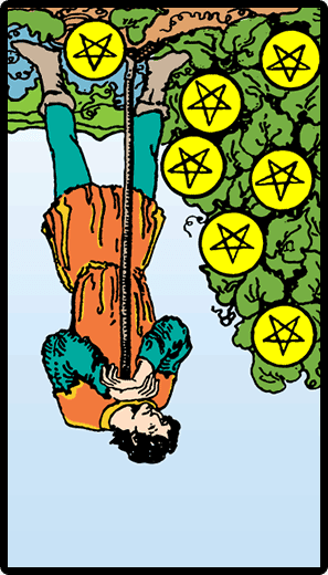 Seven of Pentacles (Reverse)