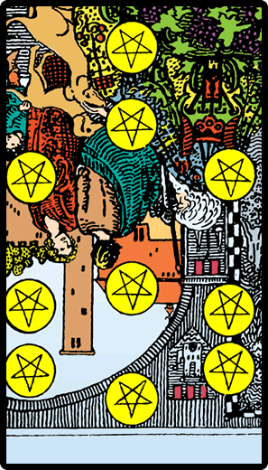 Ten of Pentacles (Reverse)