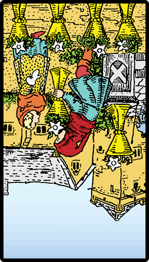 Six of Cups (Reverse)